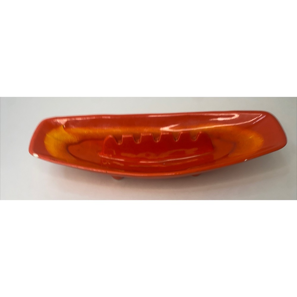 Life Century Modern Vintage Vase Made In The USA. Orange. Beautiful Peice